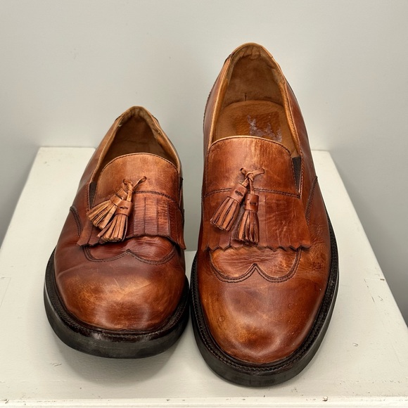 Cabela's Other - Cabela's Wellsley Loafer Shoes Size 8M Brown Leather Tasseled Kilt Slip On